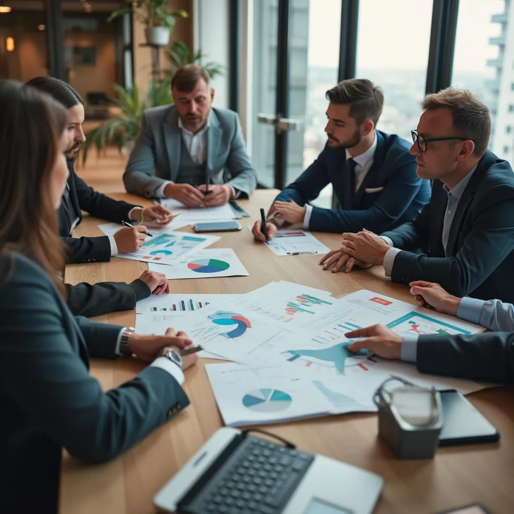 Equipo de FinConsult en reunión estratégica
